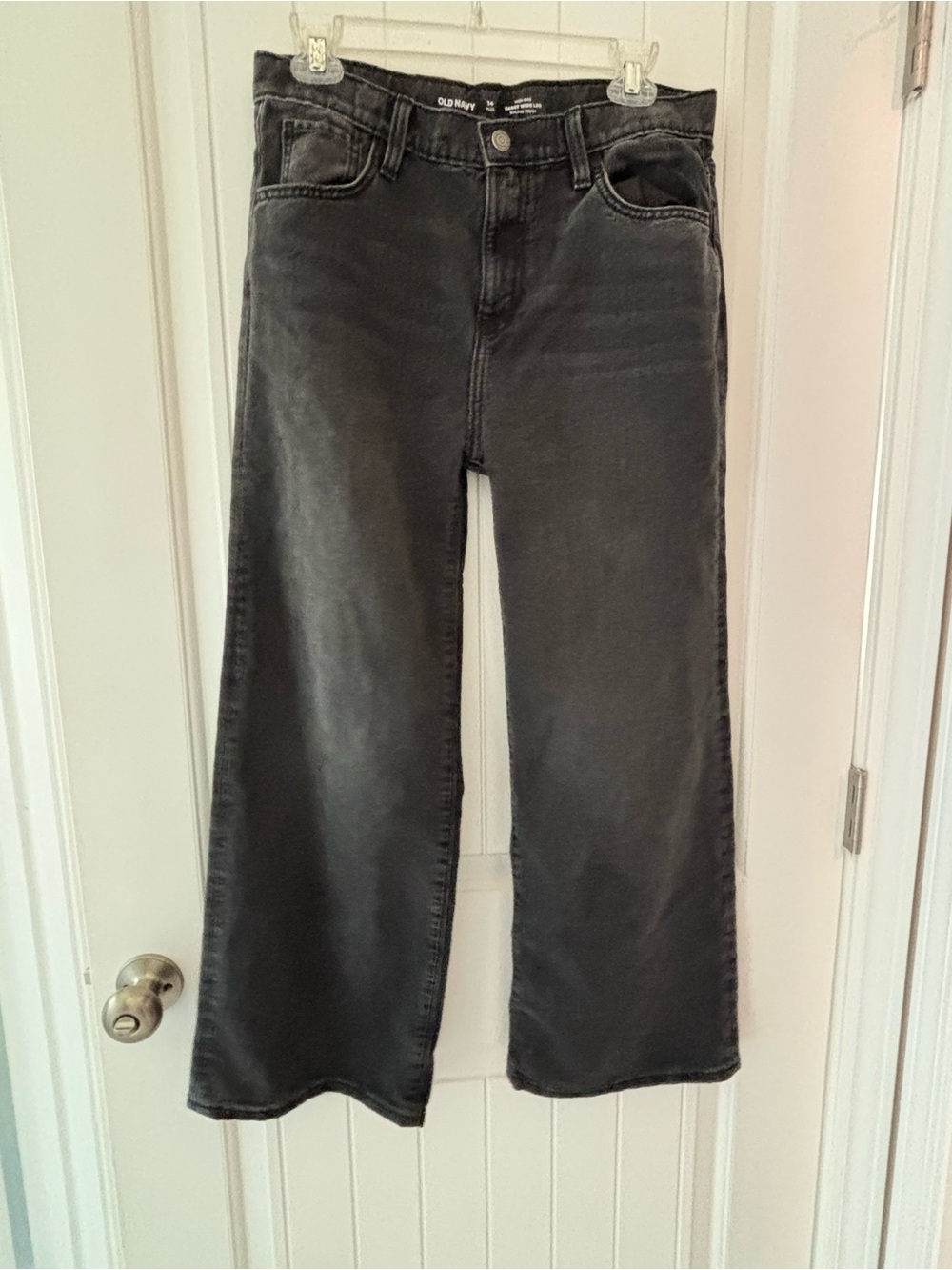 Old Navy Black Wide-Leg Kids Jeans size 14 plus